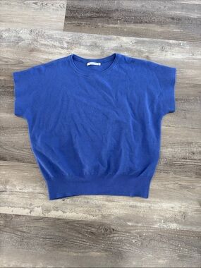 Staccato Cobalt Knit Short Sleeve Top